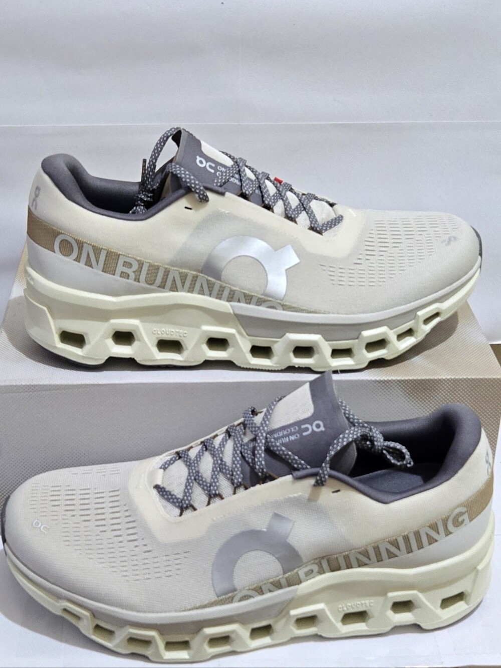 ON Cloudmonster 2 Cream Ice Men's Size 14 Running Shoes